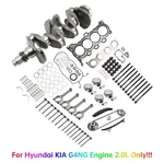 G4NG 2.0L Engine Overhaul Rebuild Kit W/ Crankshaft Rods Timing For Hyundai Kia. Fixed Price $449.73.