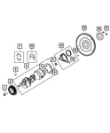 Genuine Mopar Crankshaft Bearing Kit 68306988AA. Fixed Price $24.26.