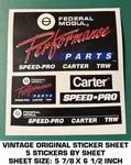 Federal Mogul Performance Parts Vintage Original Decal Sheet (5)STICKER. Fixed Price $7.27.