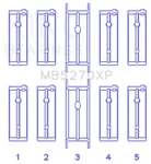 King Engine Crankshaft Main Bearing Set - Fits Dodge Chrysler 148CI Edz Srt Tu. Fixed Price $161.75.